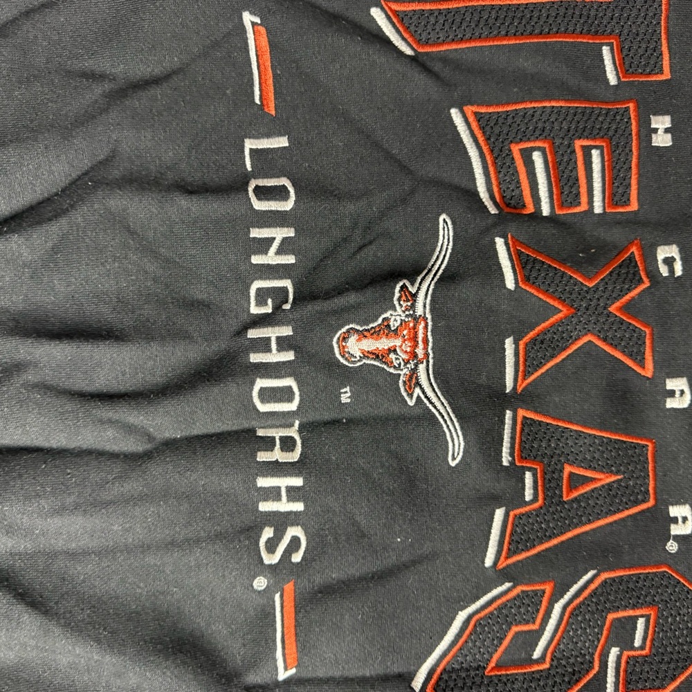 Vintage 90s Lee Collegiate Texas Longhorns Black and Orange Sweatshirt - Picture 5 of 7